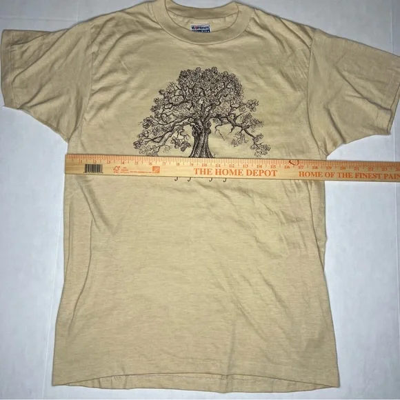 Vintage 1990’s Hanes 50/50 Single Stitch T Shirt  The Old White Oak Tree . - Picture 5 of 6
